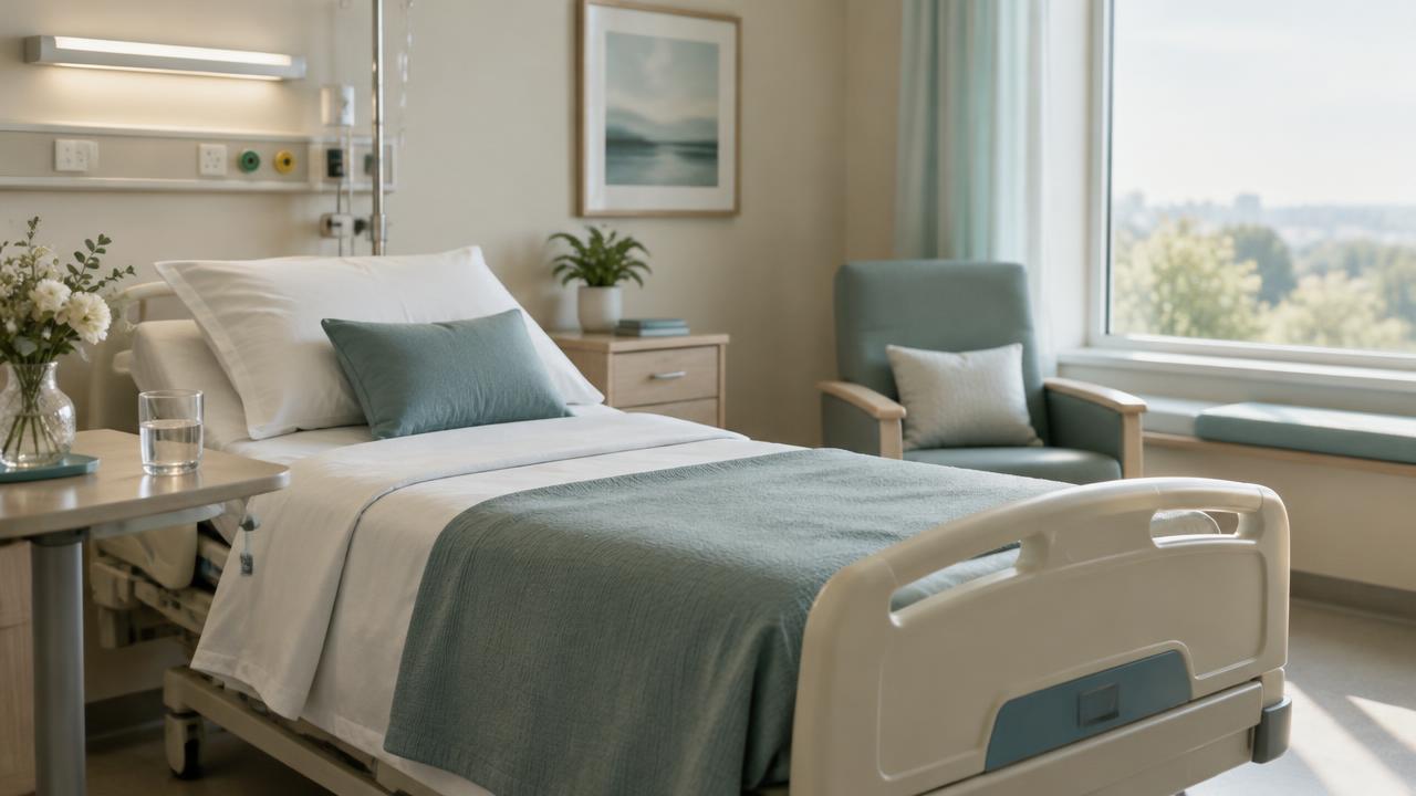Illustration of a medically supervised detox room for a guide to NYSHIP detox coverage.